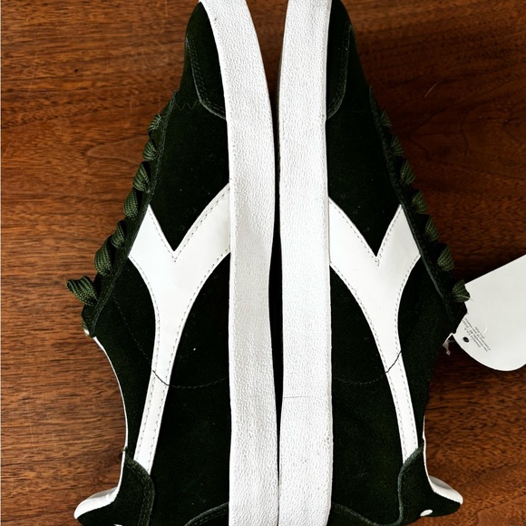 Diadora Pitch Bronze Green Suede Sneakers Women 9 - Picture 5 of 10